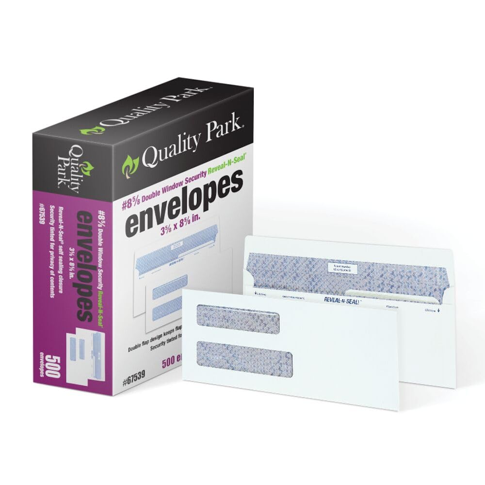 31＜税送2670円込＞31×7.75 ( L7９×W１９.6cm) P貼済み！ Amazon.com : Quality Park #9 Security Envelopes, Double